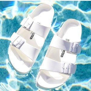 NWT FREE PEOPLE BIRKENSTOCK WHITE